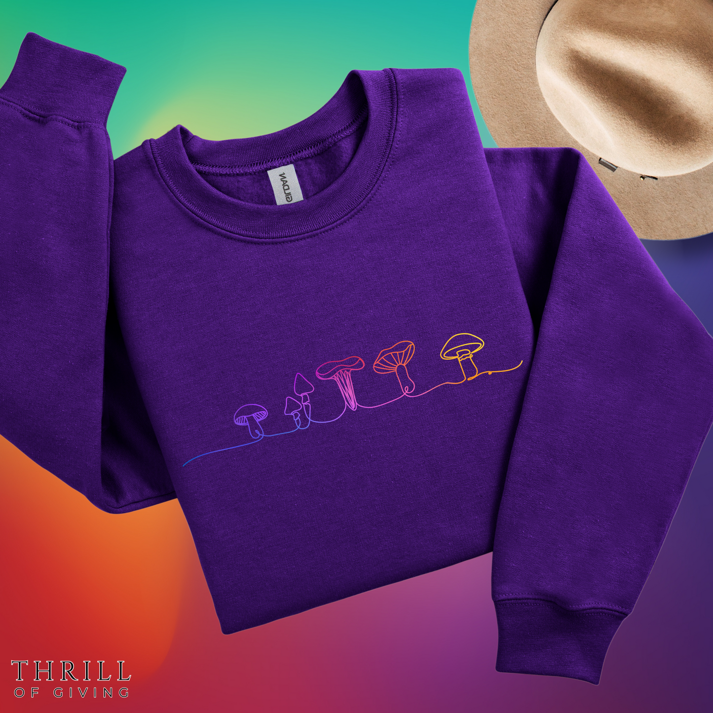 Mushroom sweatshirt -Gift for Mushroom Lovers