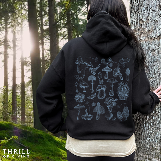 Custom Mushroom Hoodie - Enoki EDITION