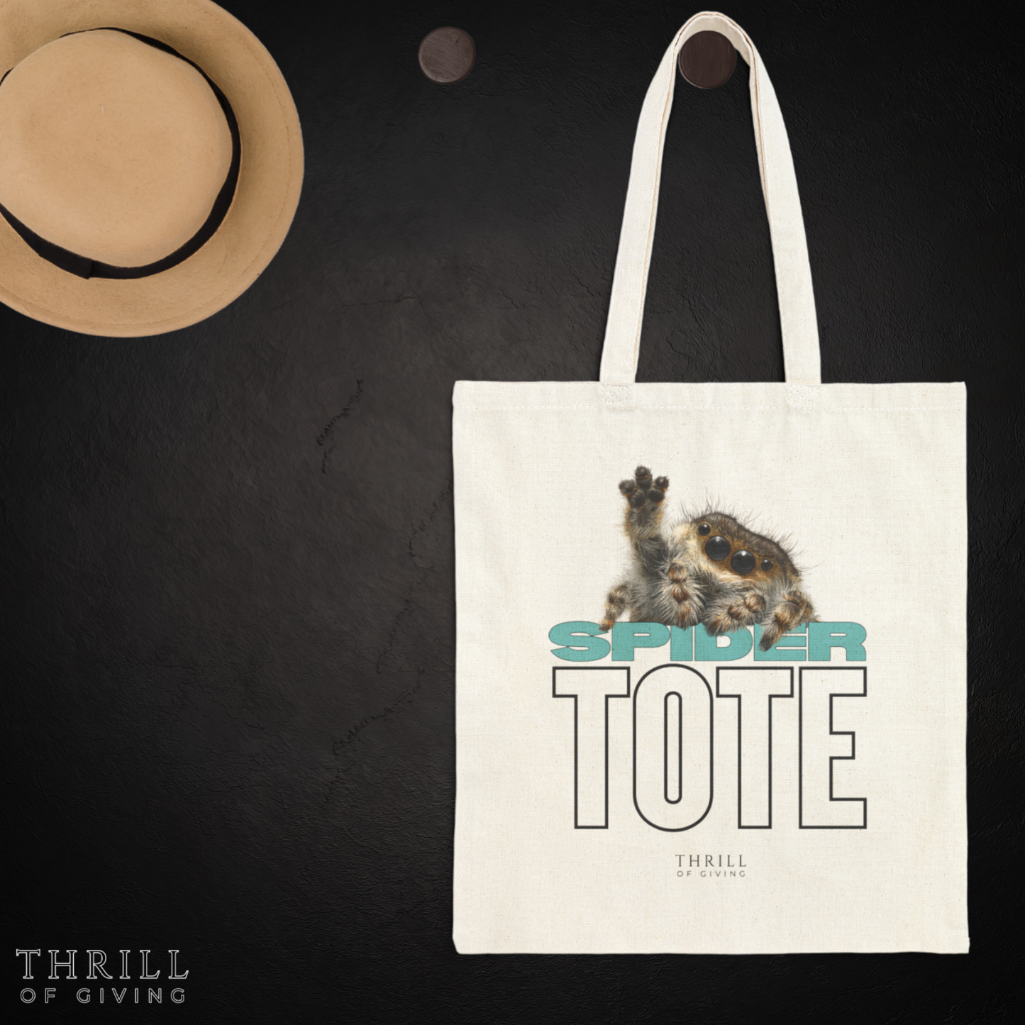SPIDER Tote - Cotton Canvas Tote Bag