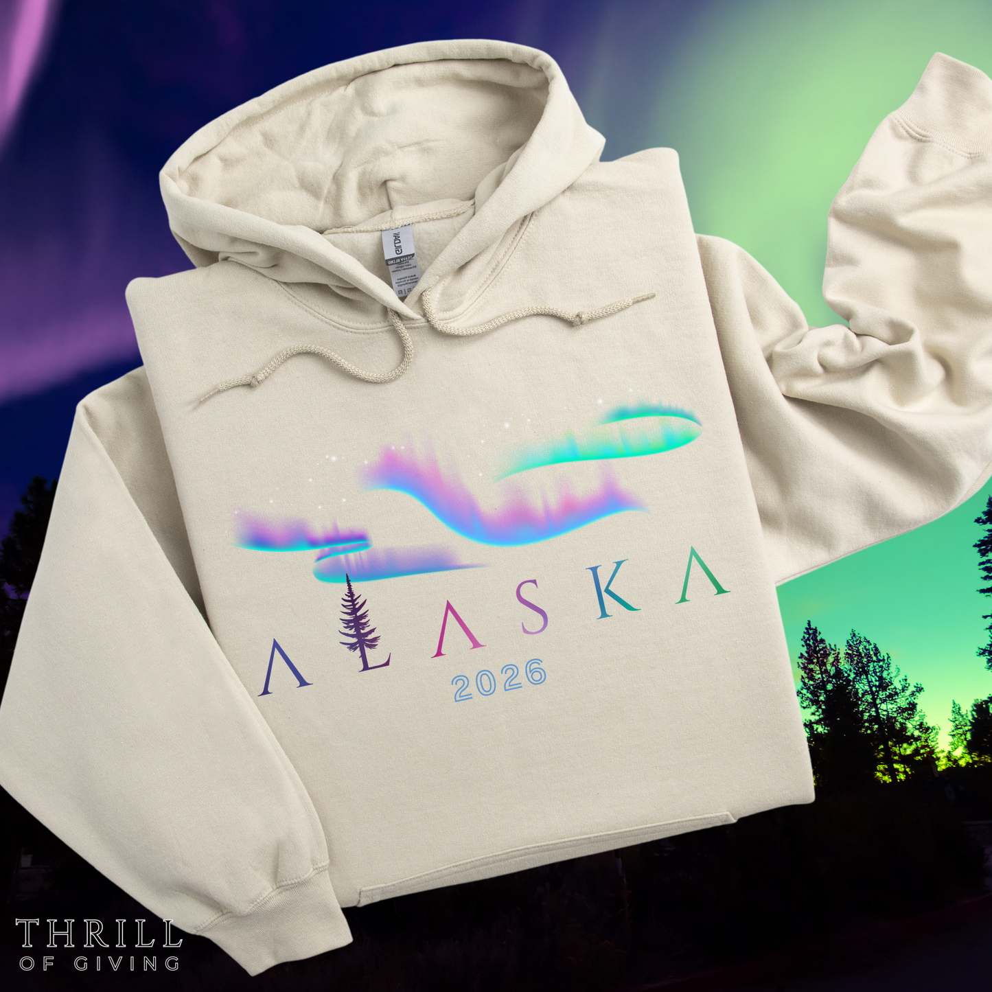 ALASKA Hoodie - Aurora Borealis Edition
