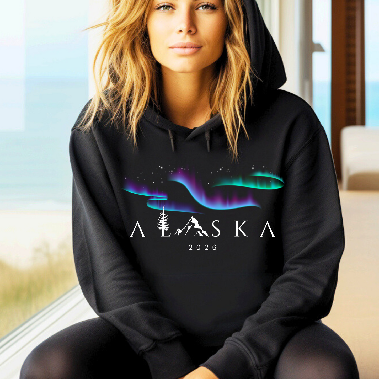 ALASKA Hoodie - Northern Lights Edition