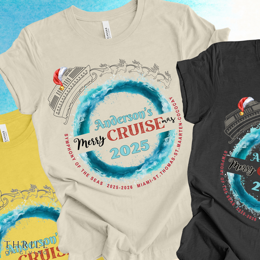 Custom Family Christmas CRUISE T-shirt