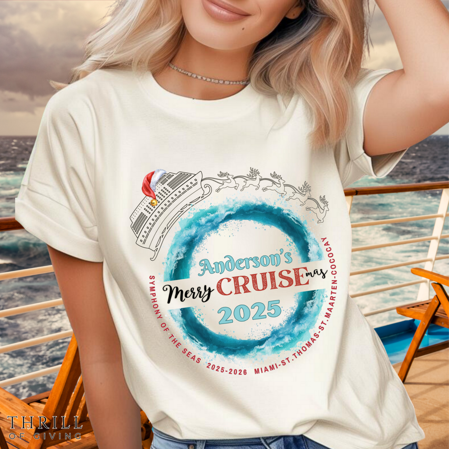 Custom Family Christmas CRUISE T-shirt