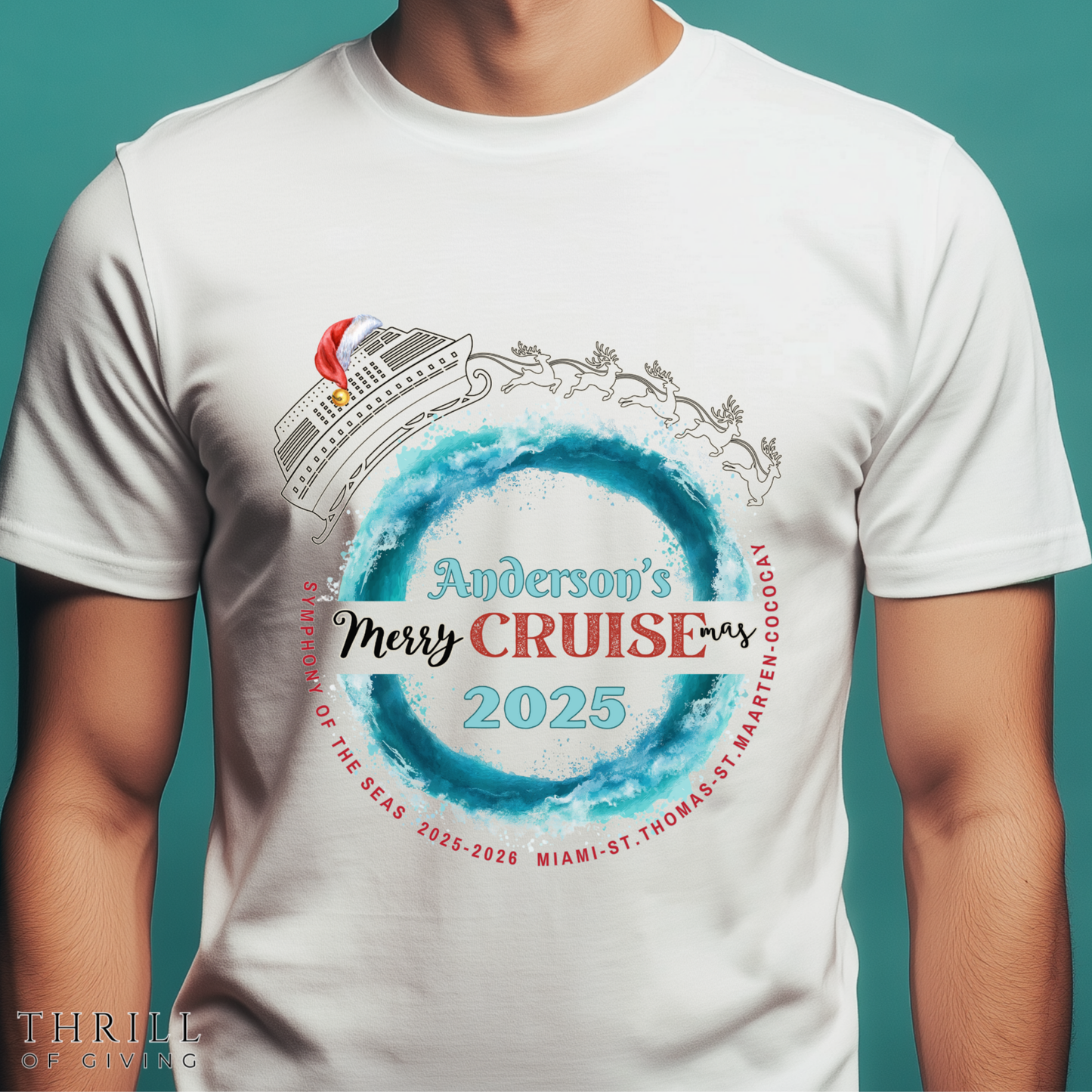 Custom Family Christmas CRUISE T-shirt