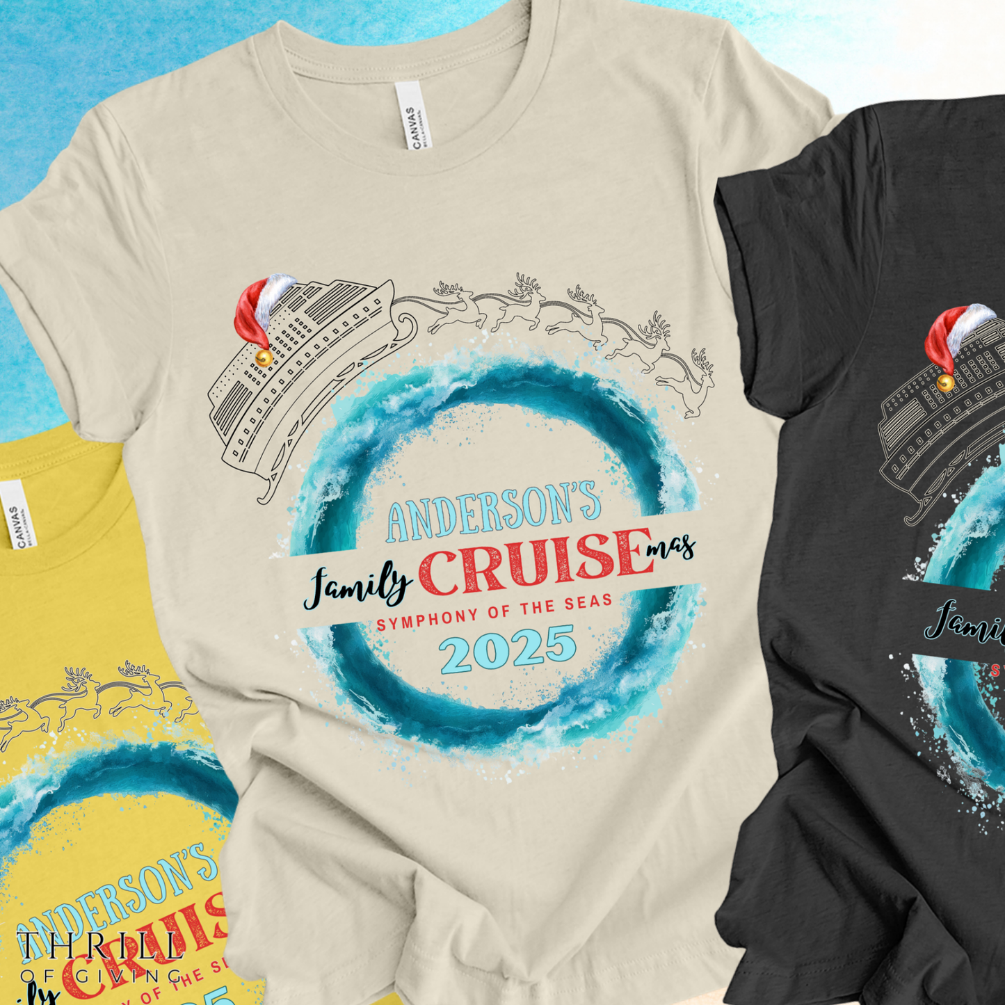 Personalized Family CRUISE Christmas T-shirt
