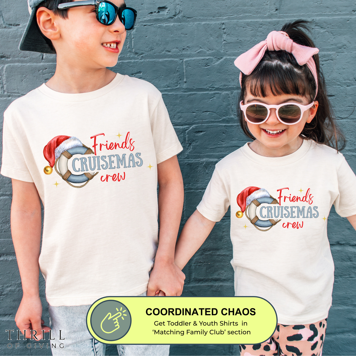 Friends Cruise Crew - Christmas T-shirt
