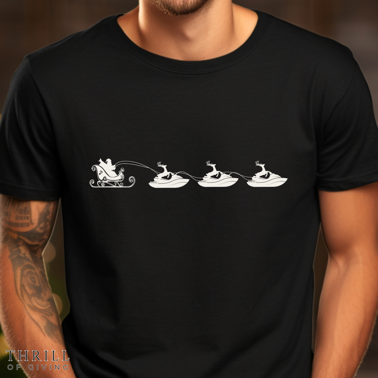 Funny Christmas Jet Ski T-shirt - Unisex shirt for Jet Ski lover