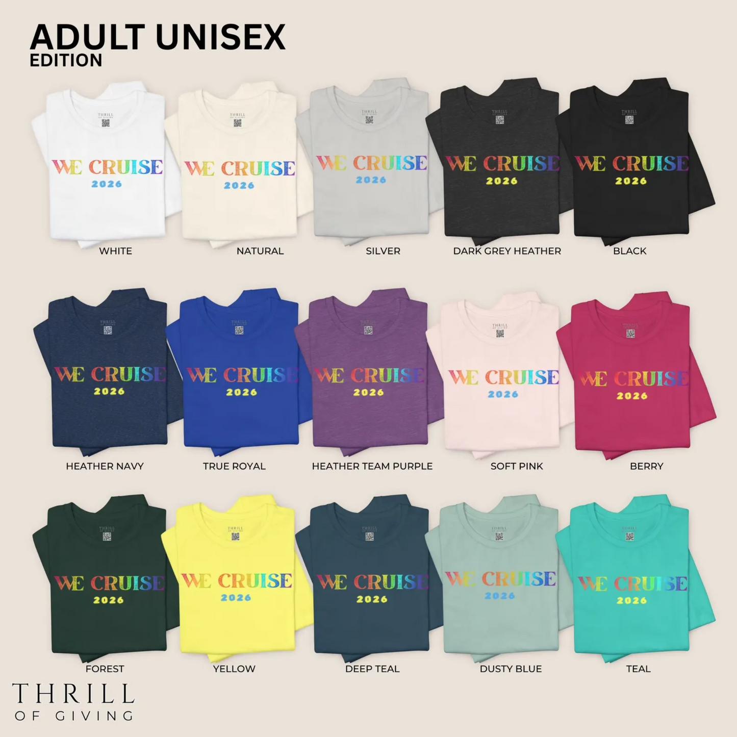 WE CRUISE 2026 - Fun Unisex T-shirt