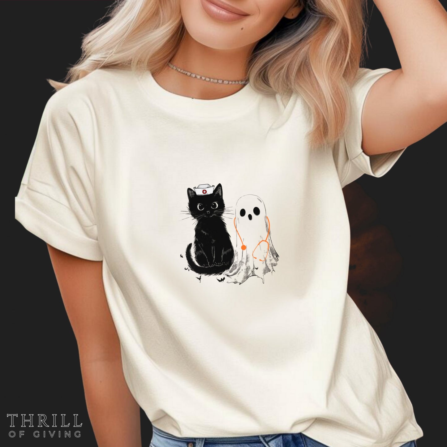 Spooky Nurse Halloween T-shirt