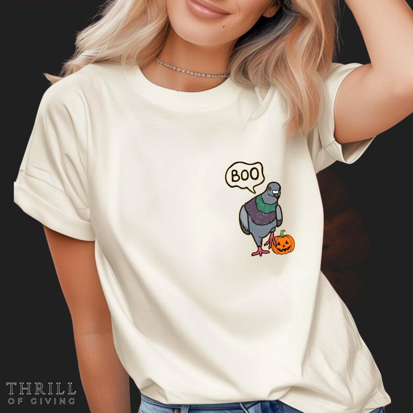 BOO Pigeon Halloween T-shirt