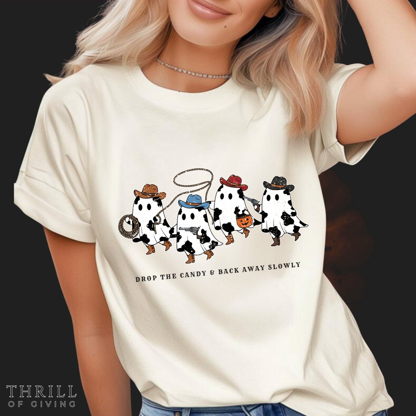 Funny Halloween shirt - Drop the Candy and Back Away Slowly