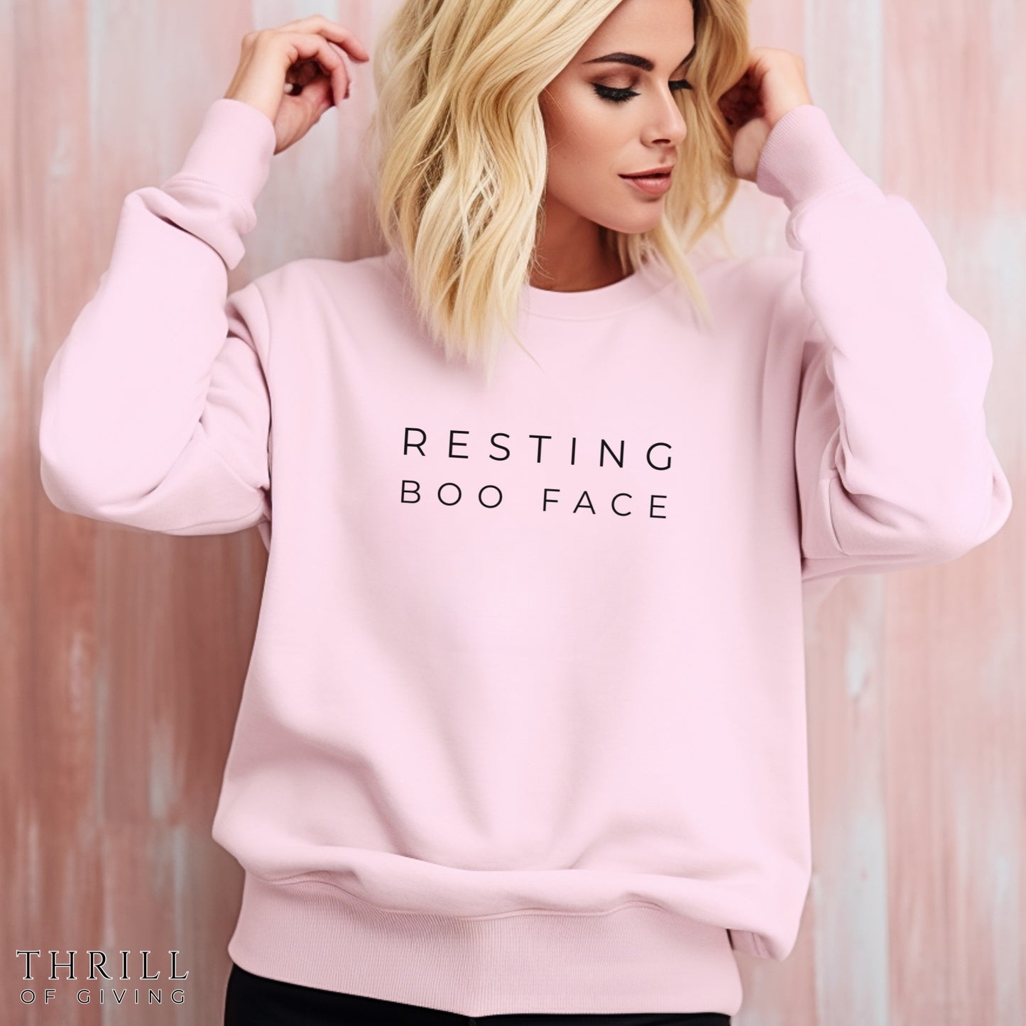 Resting BOO Face - Casual chic Halloween Sweatshirt