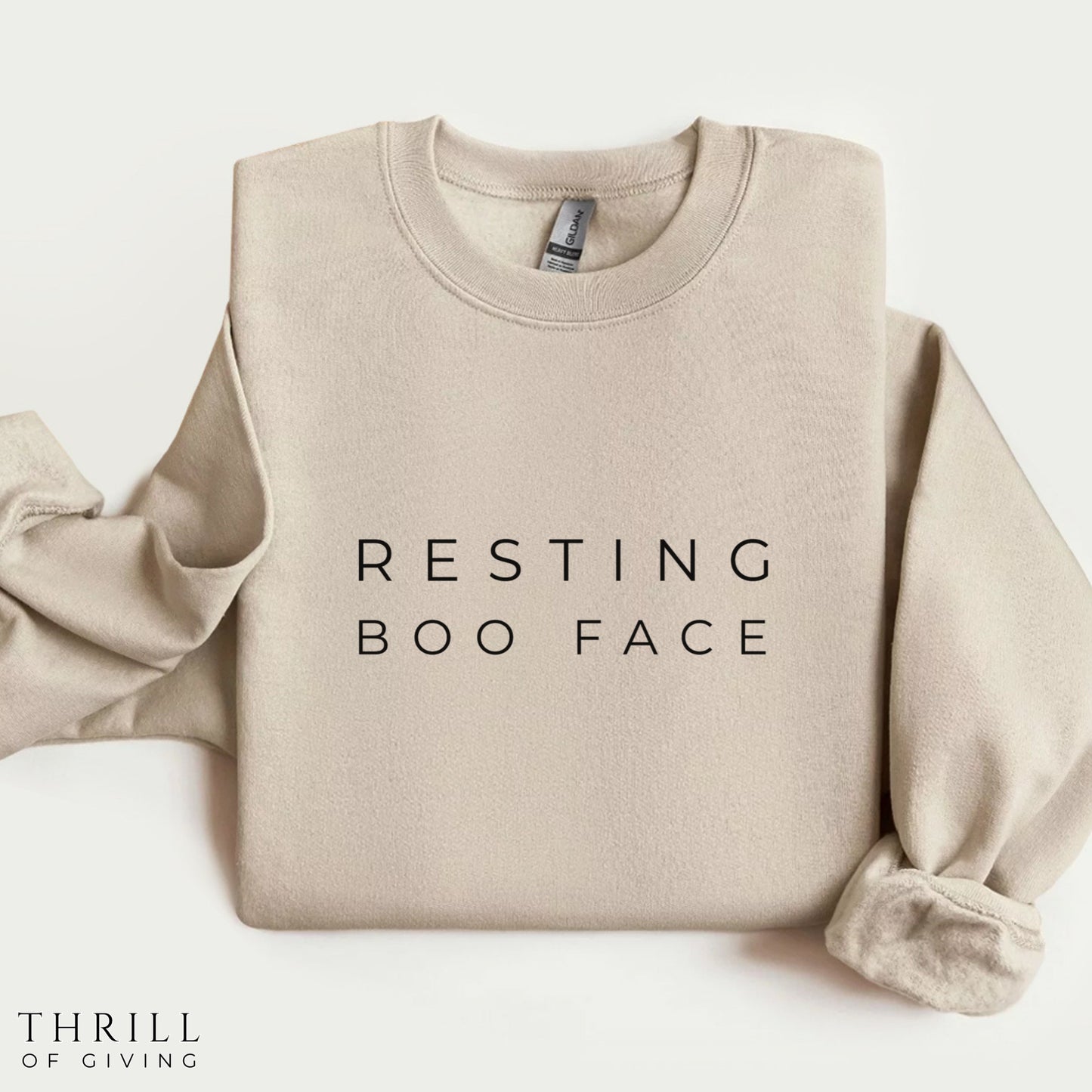 Resting BOO Face - Casual chic Halloween Sweatshirt