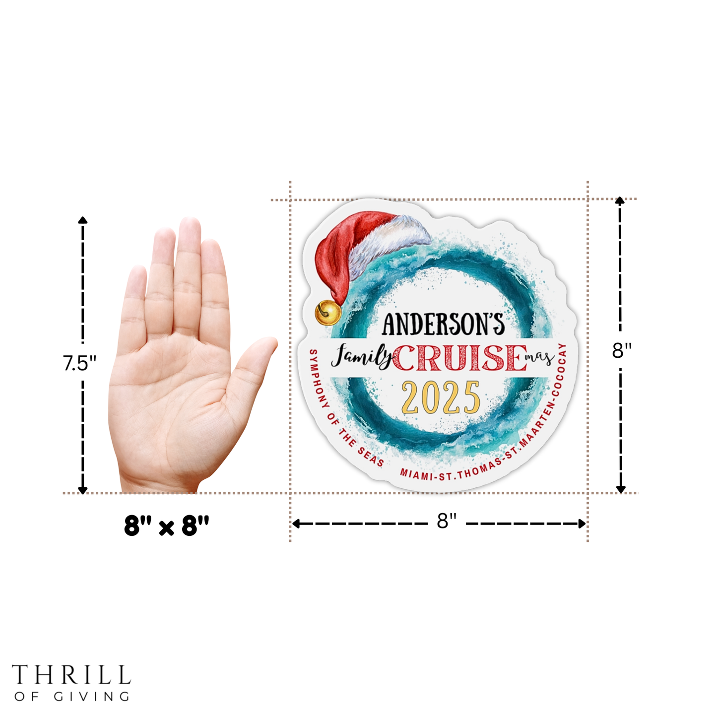 Cruise Door Magnets - Personalized Christmas Matching Family Cruise