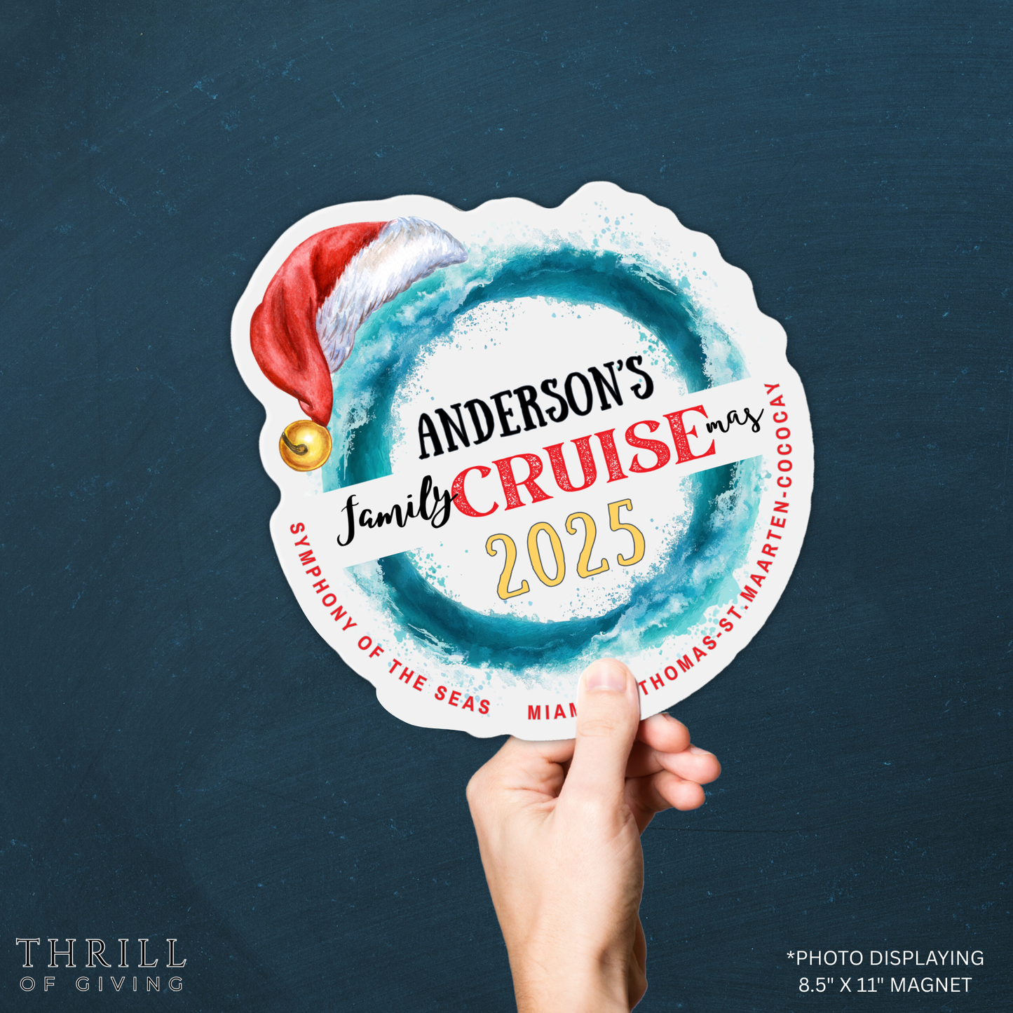 Cruise Door Magnets - Personalized Christmas Matching Family Cruise
