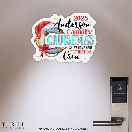 Cruise Door Magnets - Personalized Christmas Family Crew