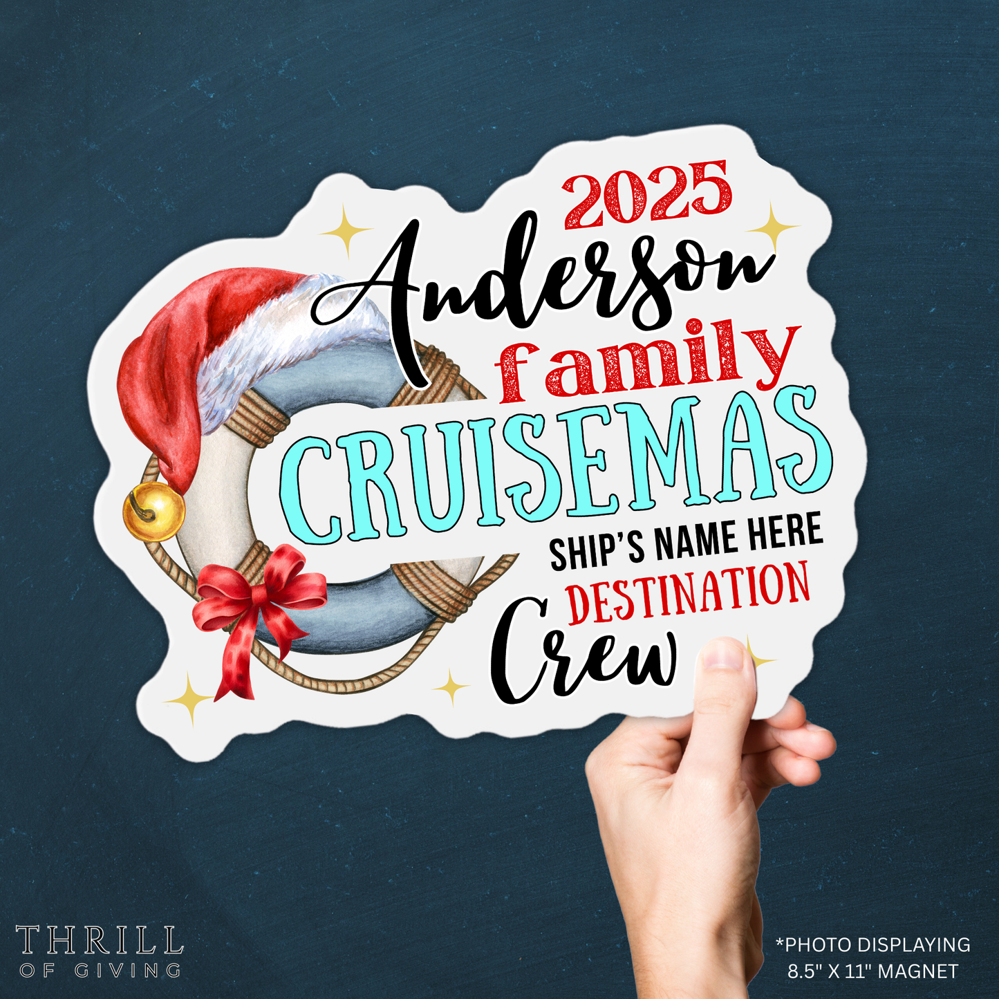 Cruise Door Magnets - Personalized Christmas Family Crew