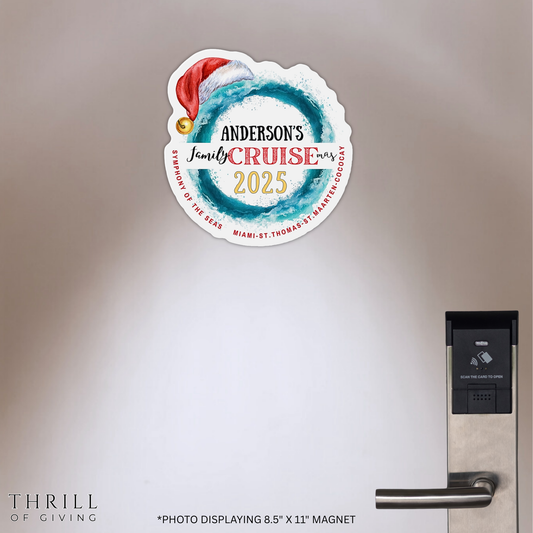 Cruise Door Magnets - Personalized Christmas Matching Family Cruise