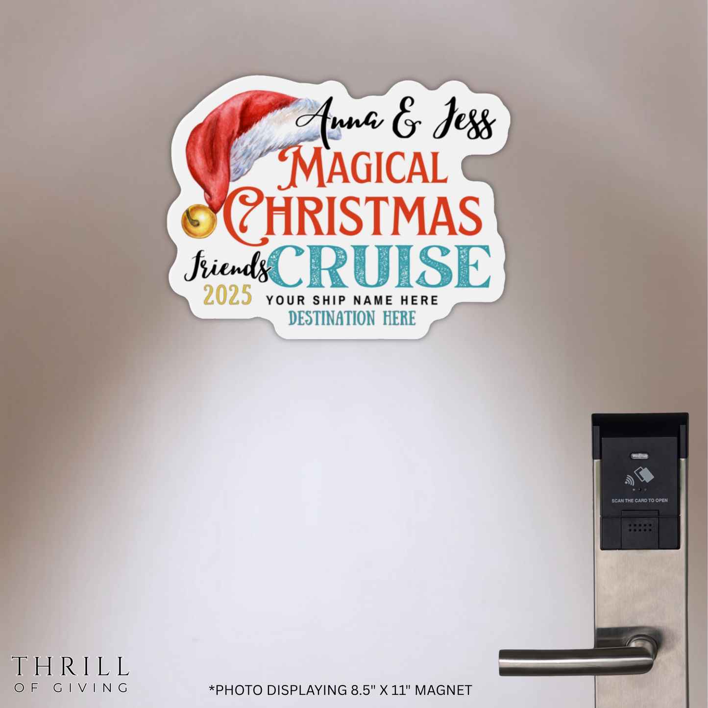 Cruise Door Magnets - Personalized Christmas Friends cruise
