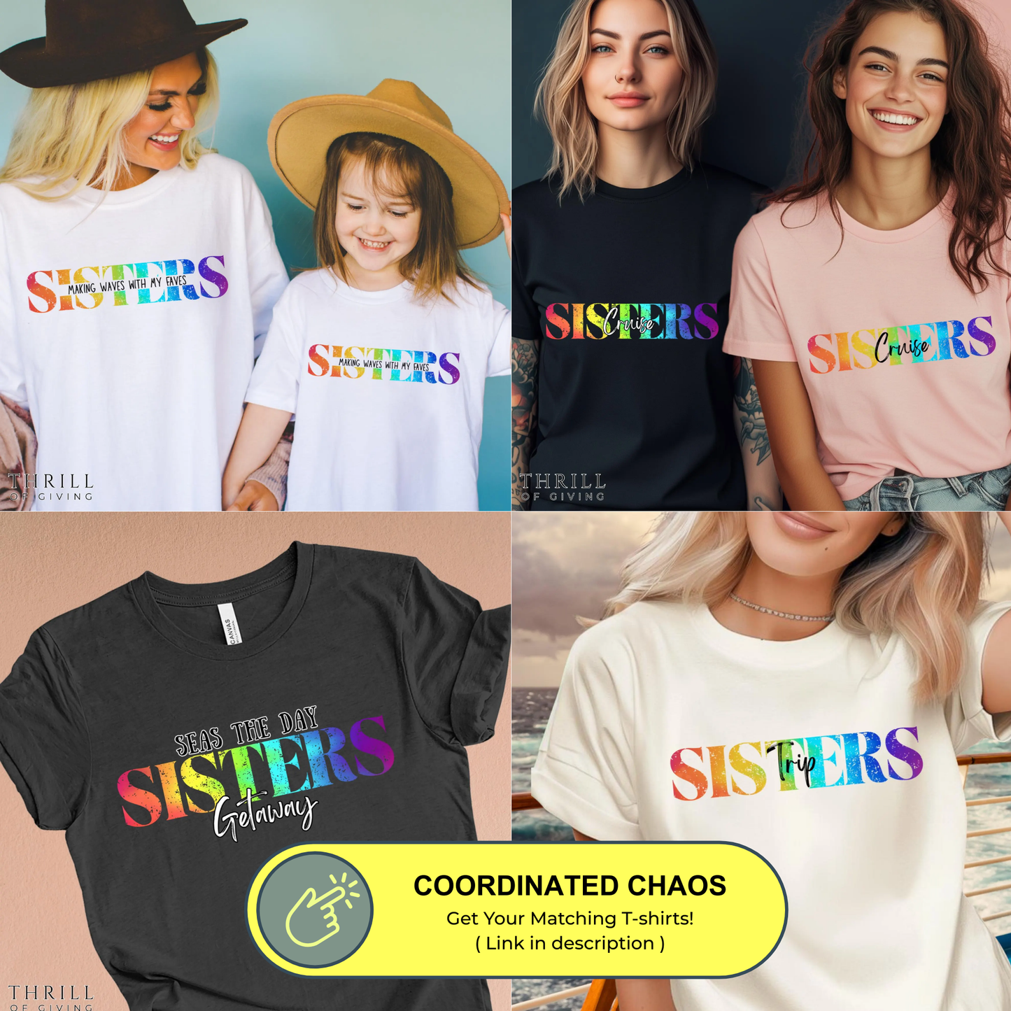 SISTERS CRUISE - Personalized Cruise Door Magnets