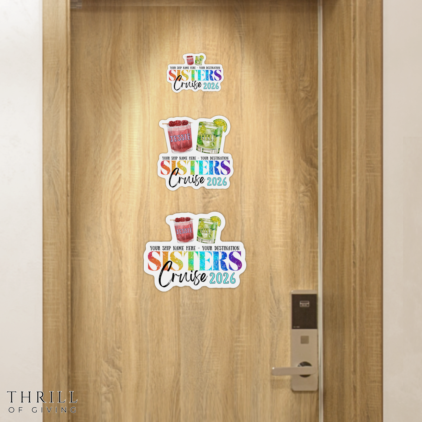 SISTERS CRUISE - Personalized Cruise Door Magnets