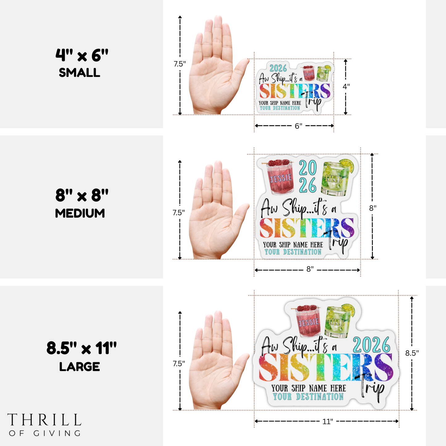 Cruise Door Magnet - SISTERS CRUISE
