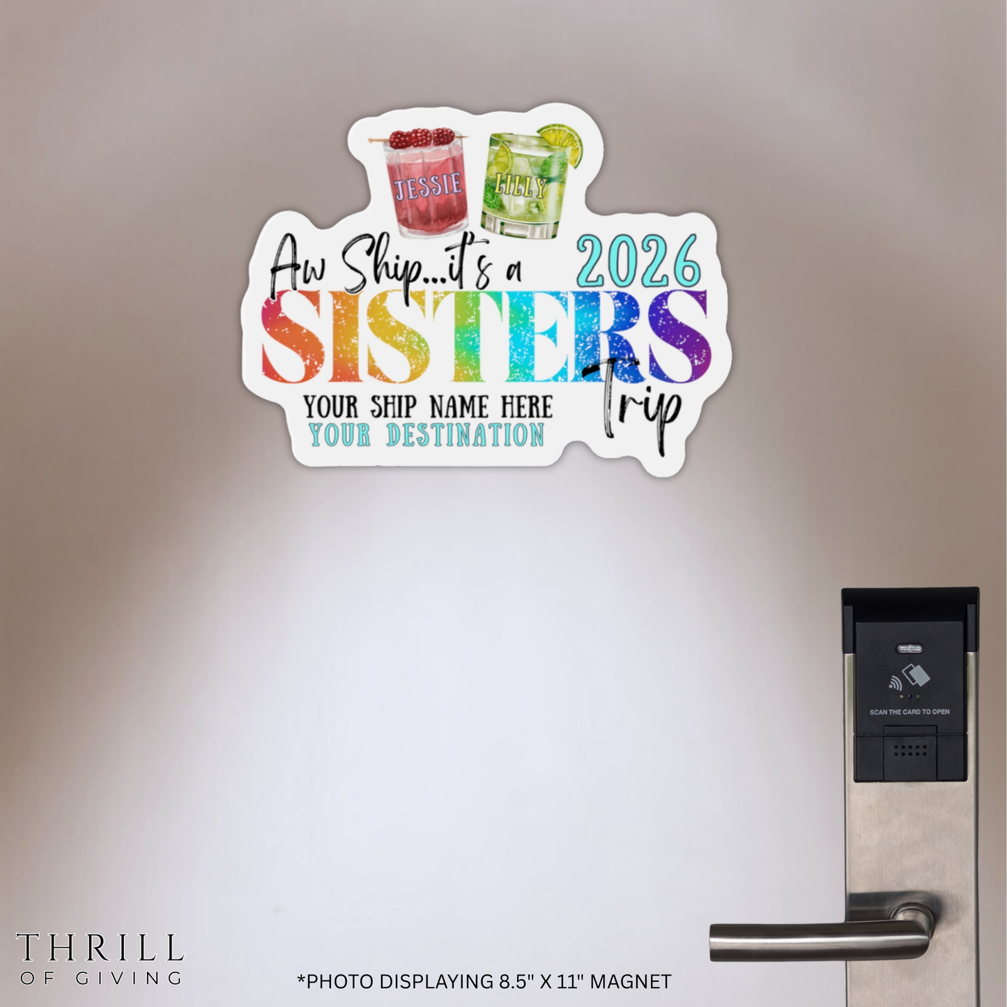 Cruise Door Magnet - SISTERS CRUISE