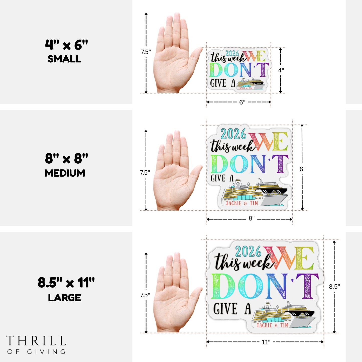 Funny Cruise Door Magnets - This week We Don't Give a SHIP!