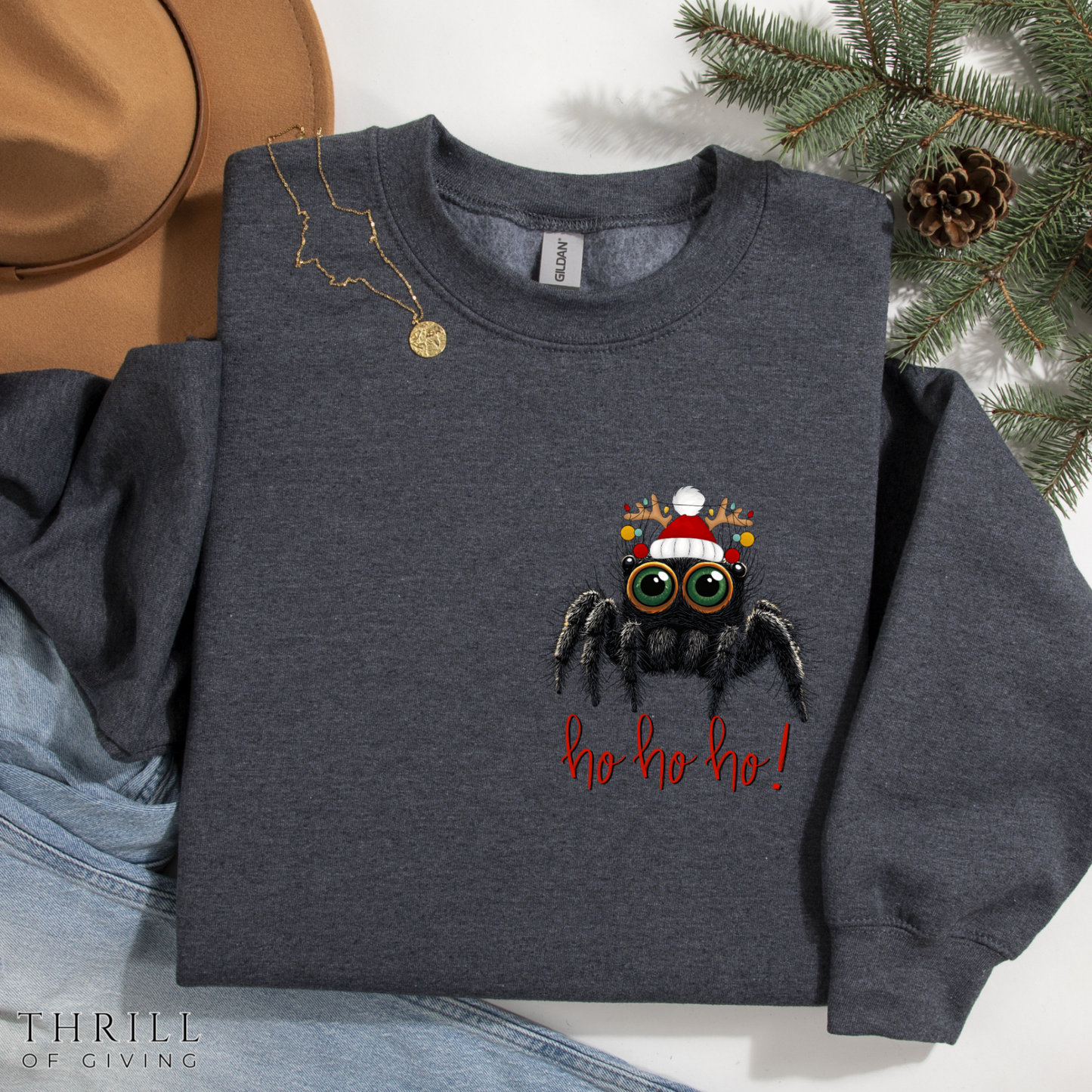 Christmas Spider Sweatshirt