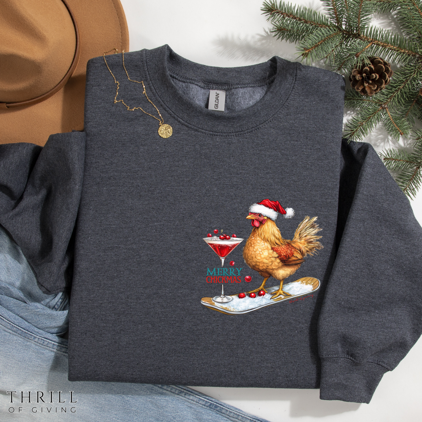 Merry CHICKmas sweater