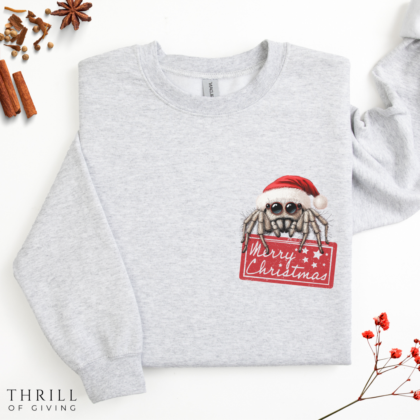 Jumping SPIDER Christmas Sweatshirt