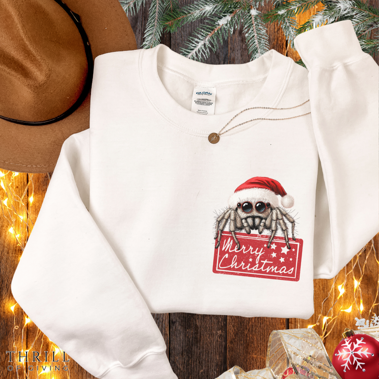 Jumping SPIDER Christmas Sweatshirt