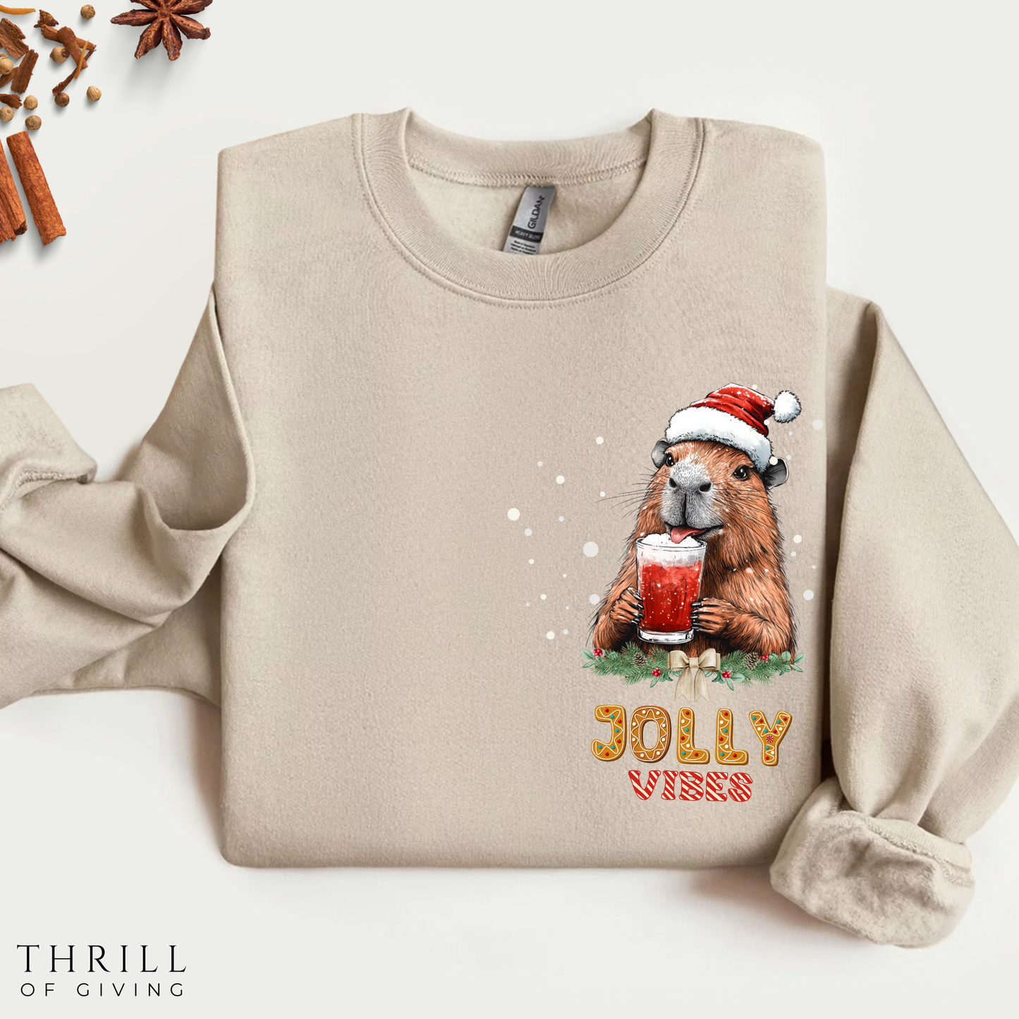Capybara Jolly Vibes sweater