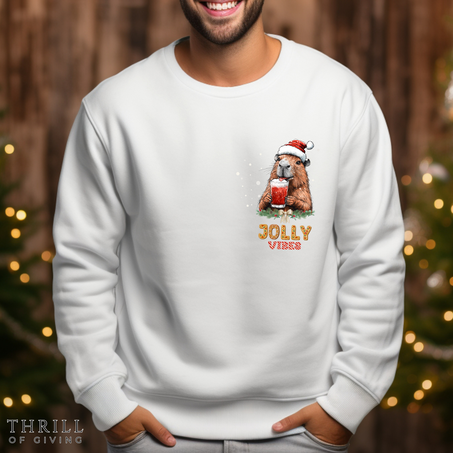 Capybara Jolly Vibes sweater