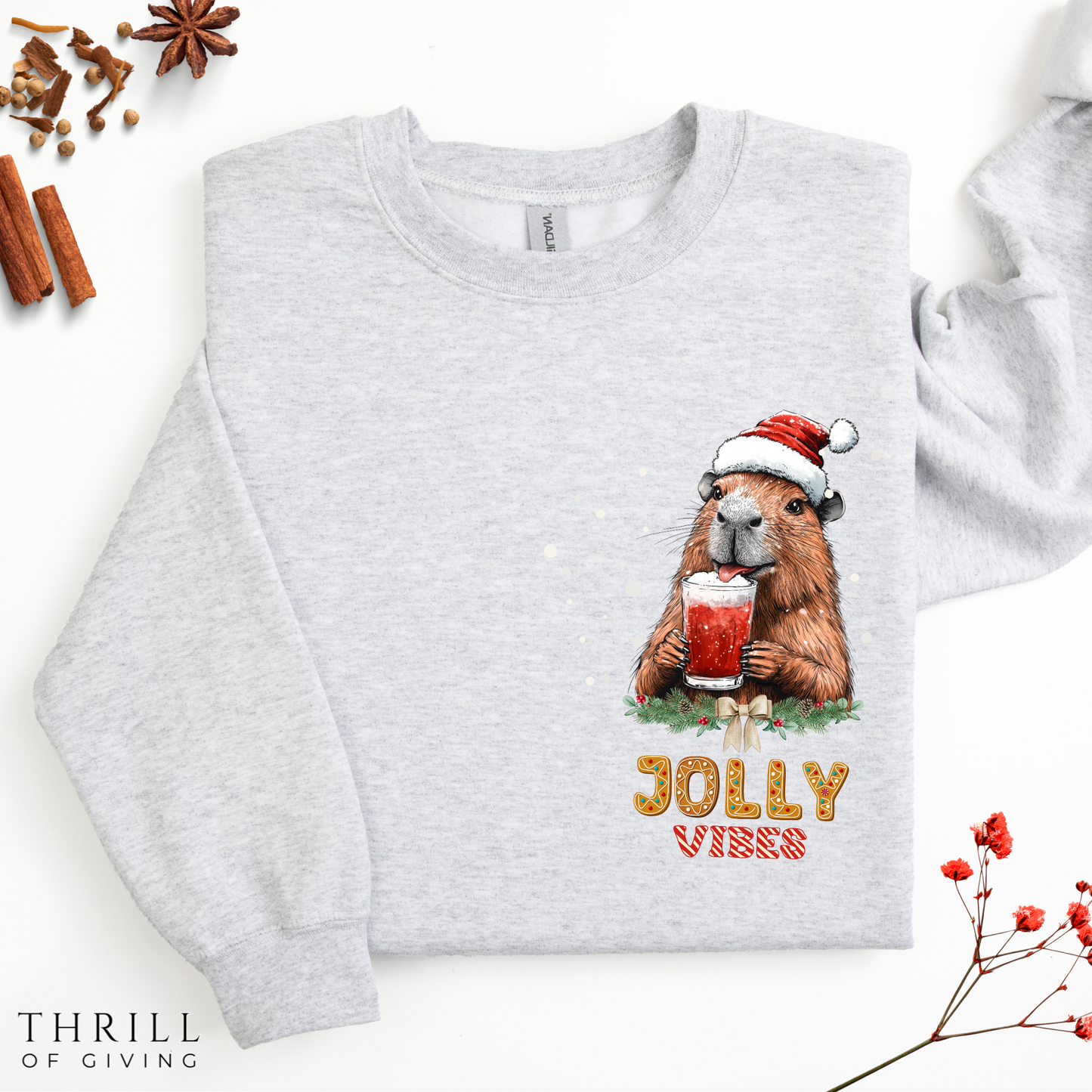 Capybara Jolly Vibes sweater