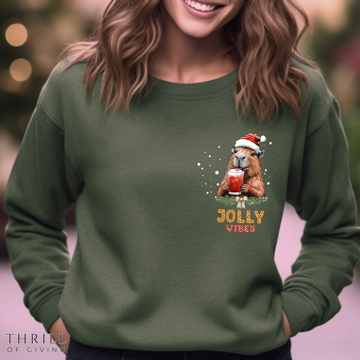 Capybara Jolly Vibes sweater