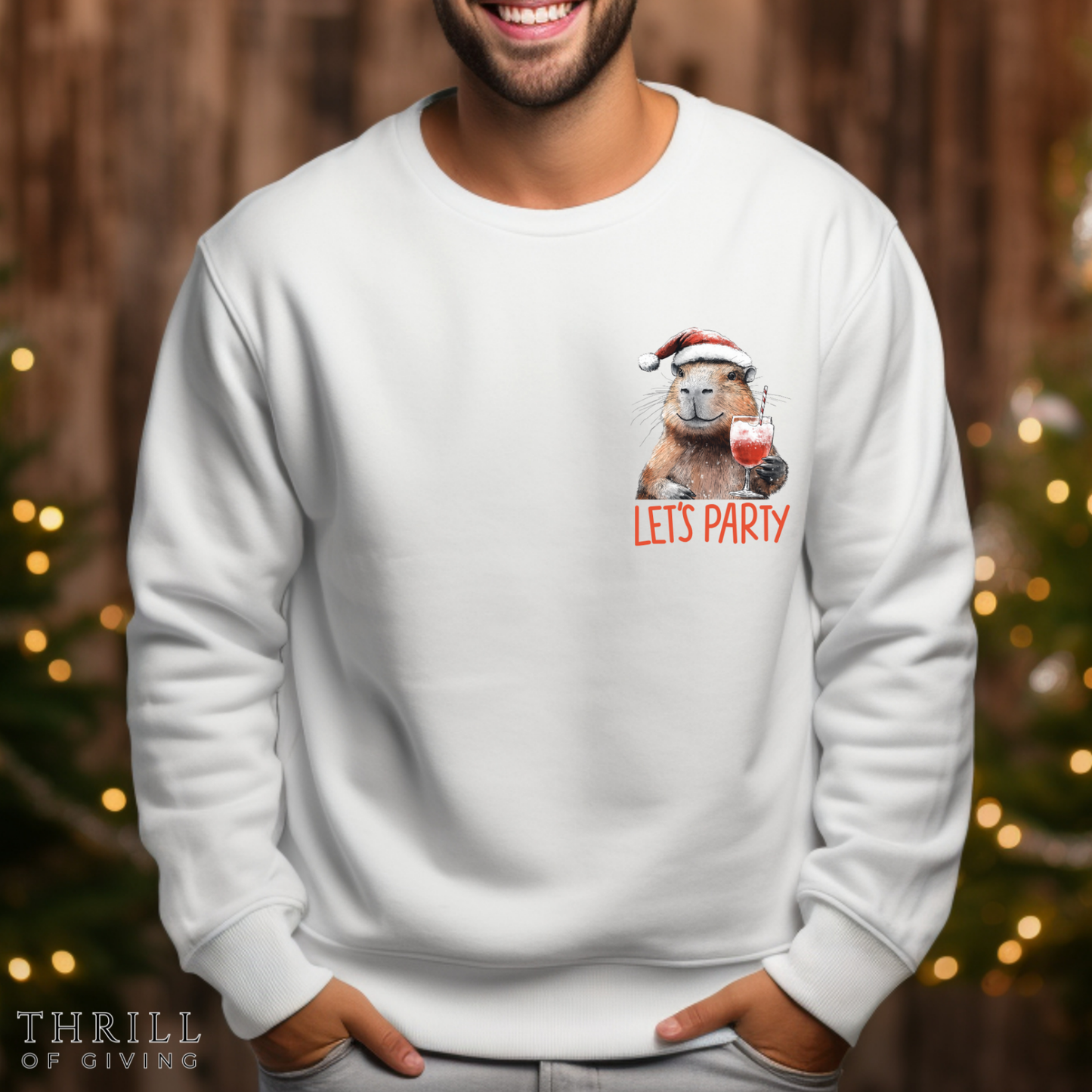 Christmas Capybara sweatshirt