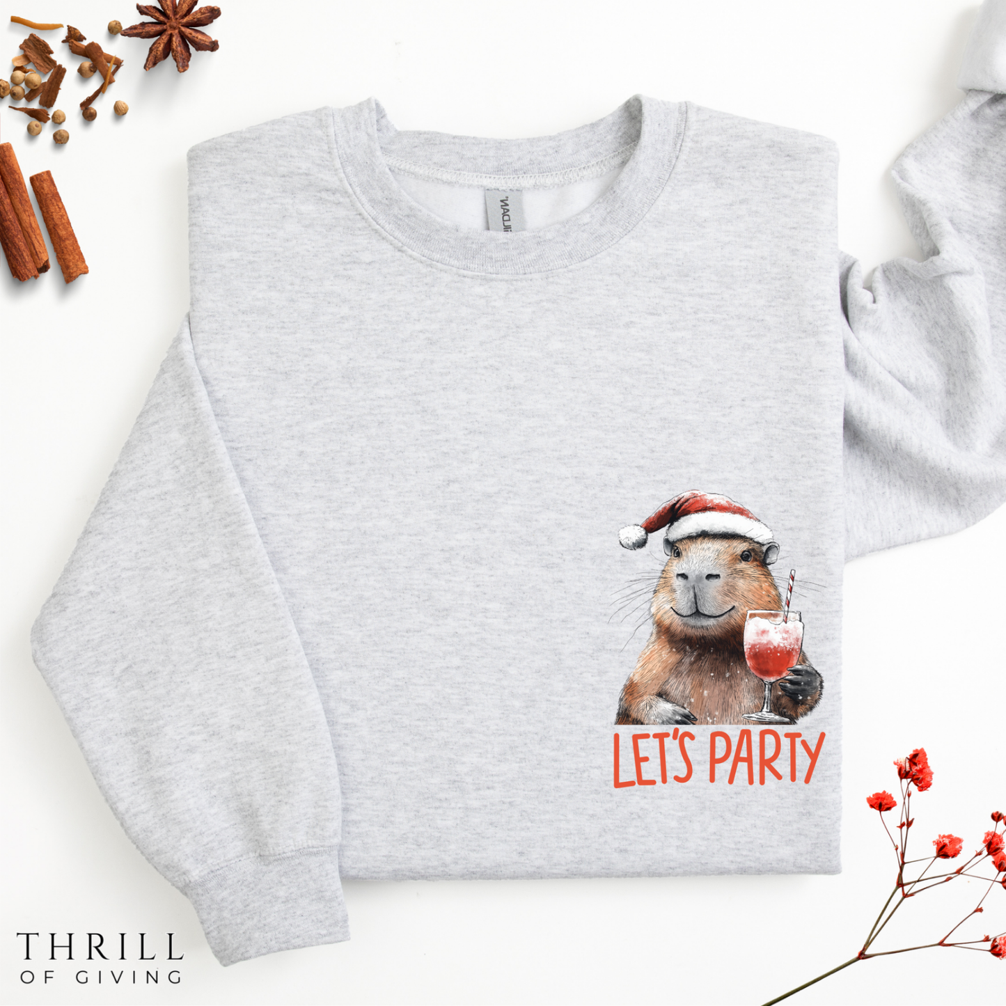 Christmas Capybara sweatshirt