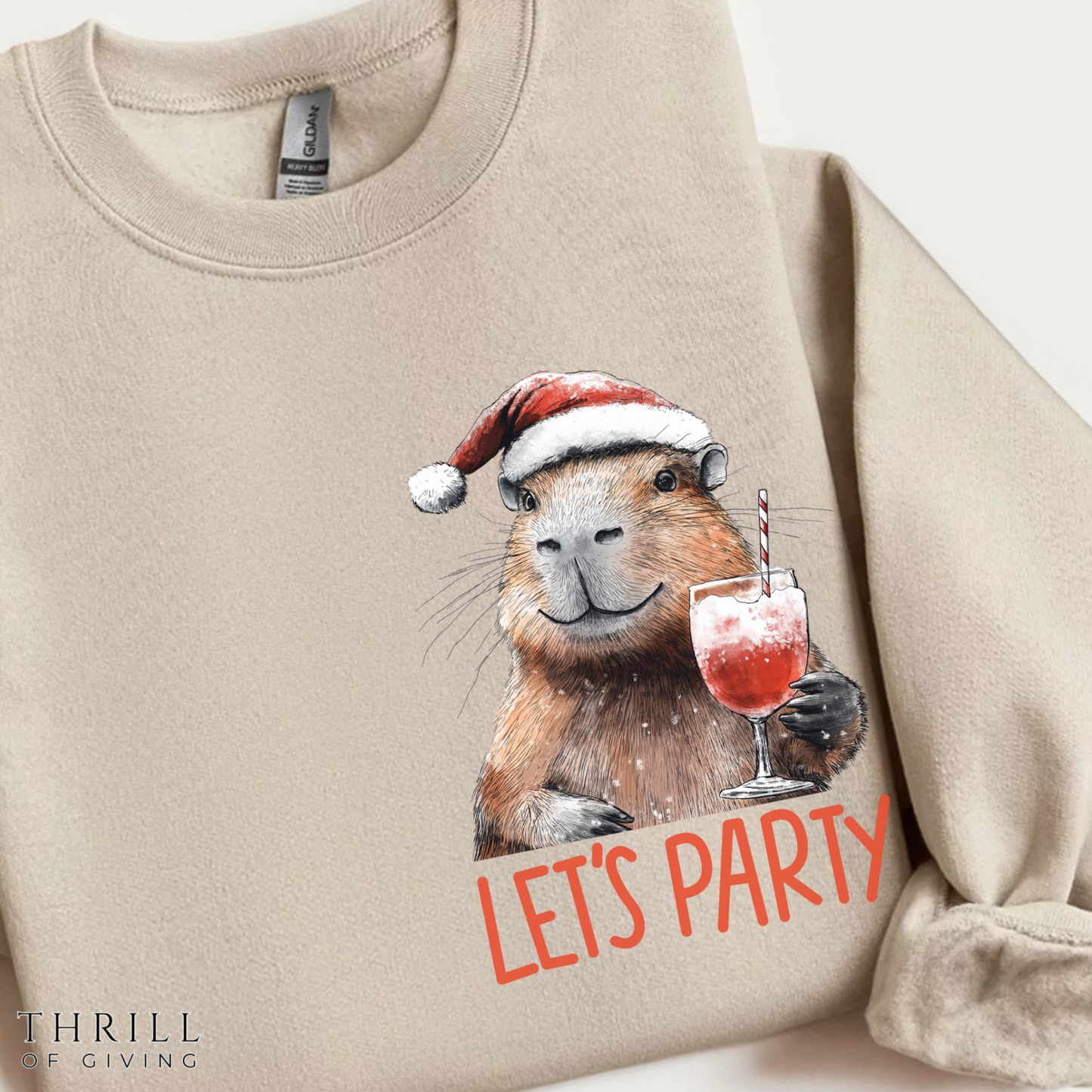 Christmas Capybara sweatshirt