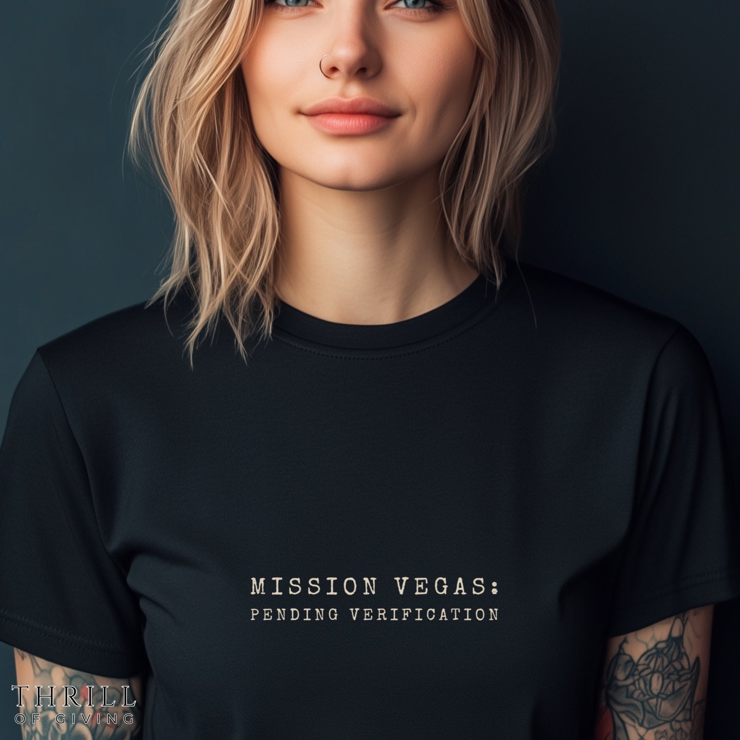 MISSION VEGAS: pending verification - Funny Las Vegas T-shirt