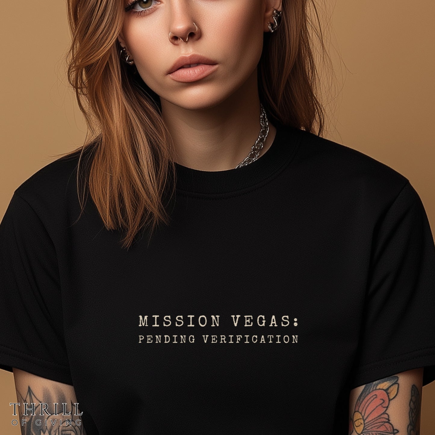 MISSION VEGAS: pending verification - Funny Las Vegas T-shirt