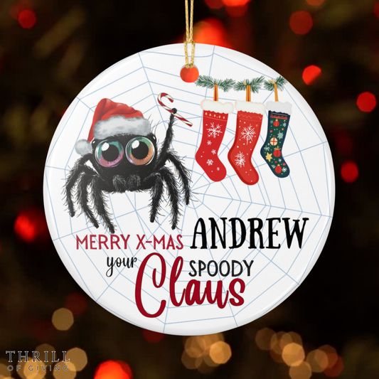 Personalized Spider Ornament