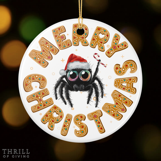 Gingerbread Christmas Spider Ornament