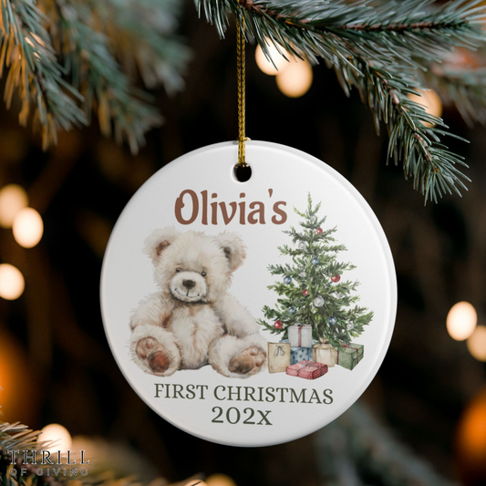 Custom Baby's First Christmas Ornament