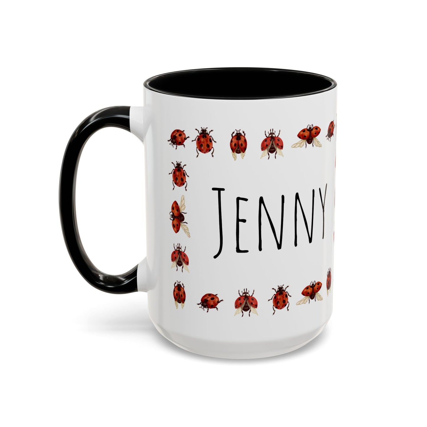 Ladybug Mug - Custom Name Coffee Mug