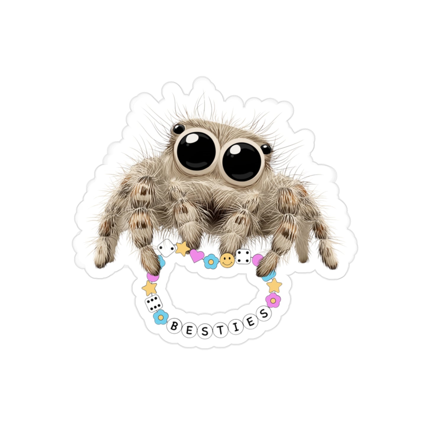 Friendly Spider - Fun Die-Cut Sticker