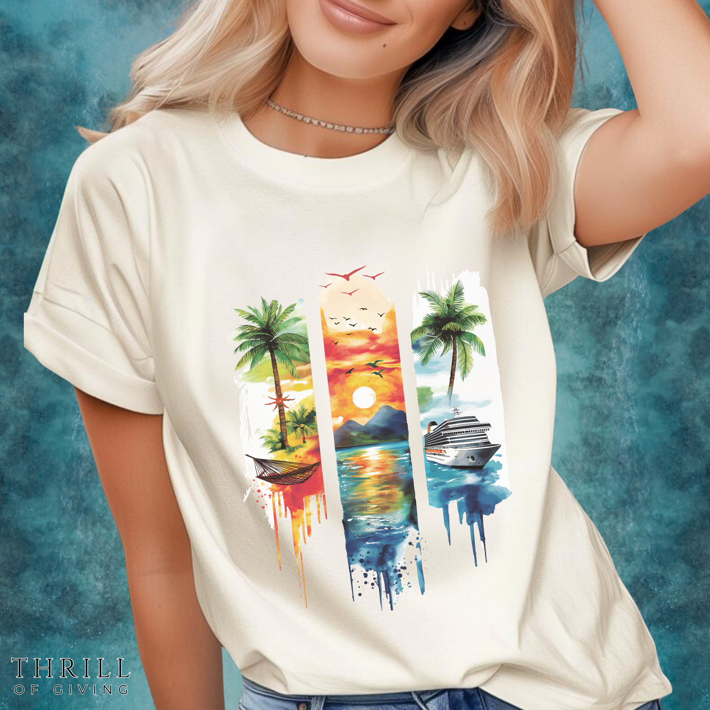 Watercolor Cruise T-shirt