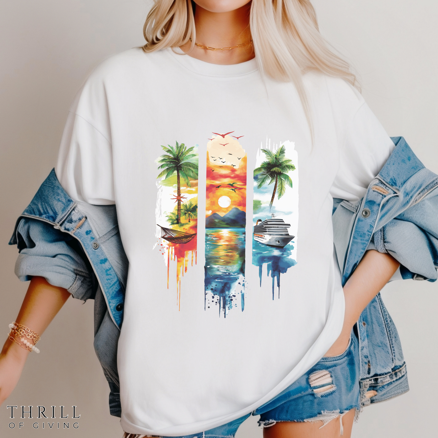 Watercolor Cruise T-shirt
