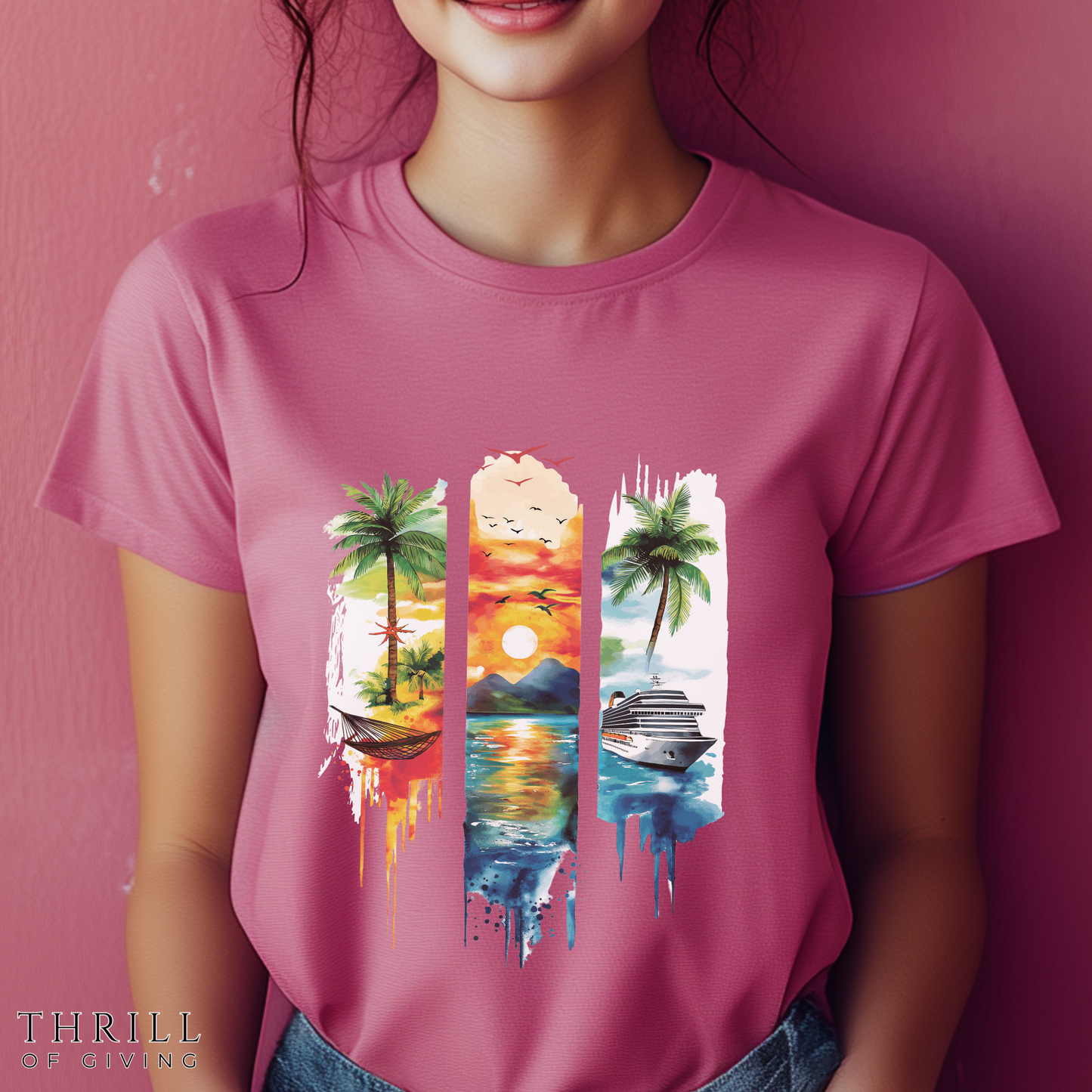 Watercolor Cruise T-shirt