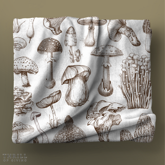 Vintage Mushroom Blanket